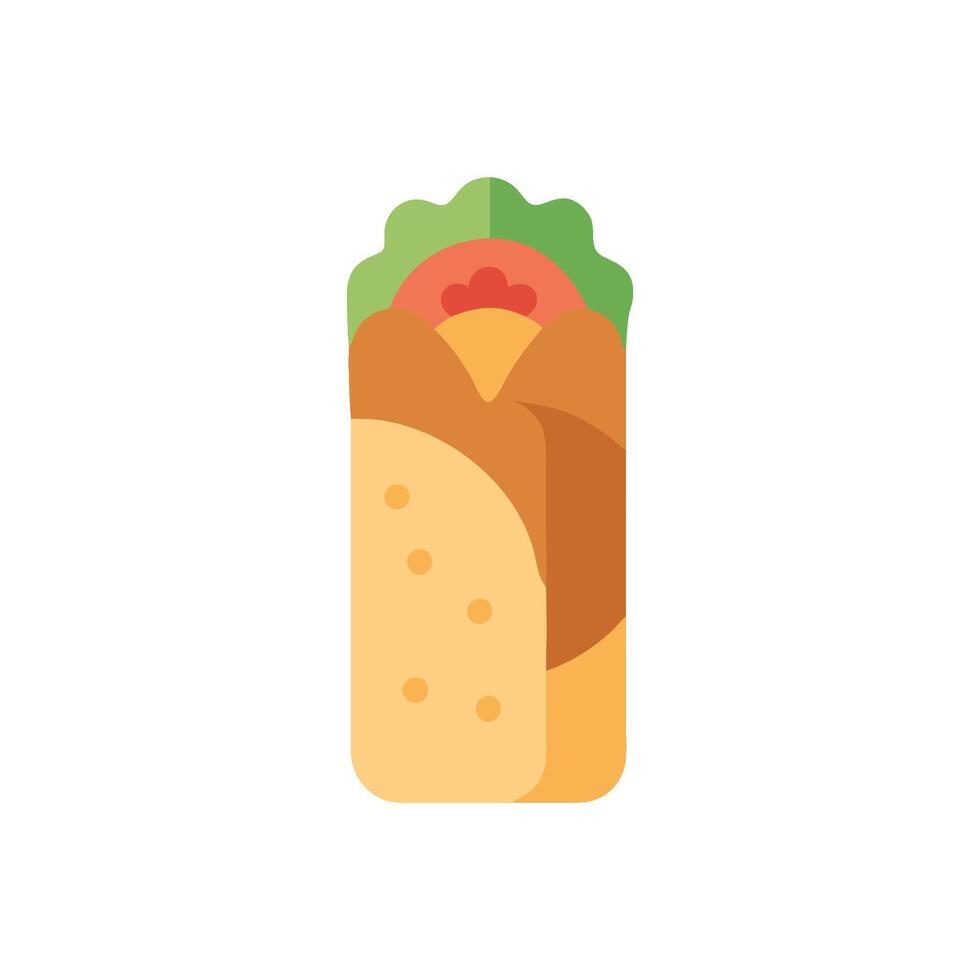 Flavorful Shawarma Icon Design vector