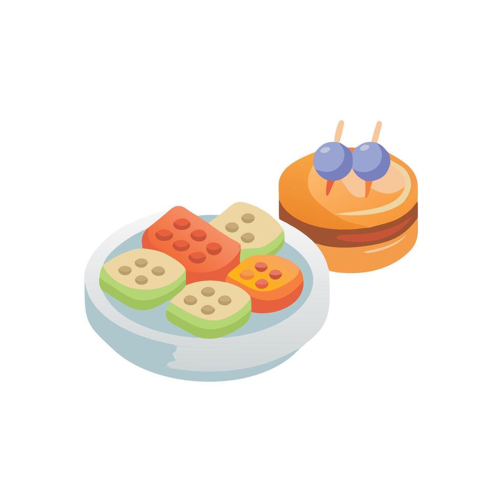Classic Tapas Icon Design vector