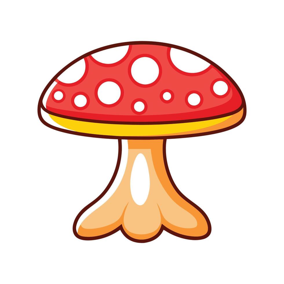 Stylish side table featuring mushroom shape vector