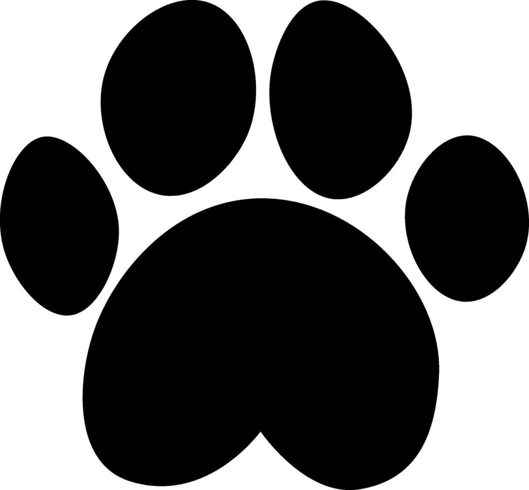Cat or dog paw icon. graphic line illustration. Dog, cat paw icon. Zoo, vet logo element. Paw print symbol. illustration. vector