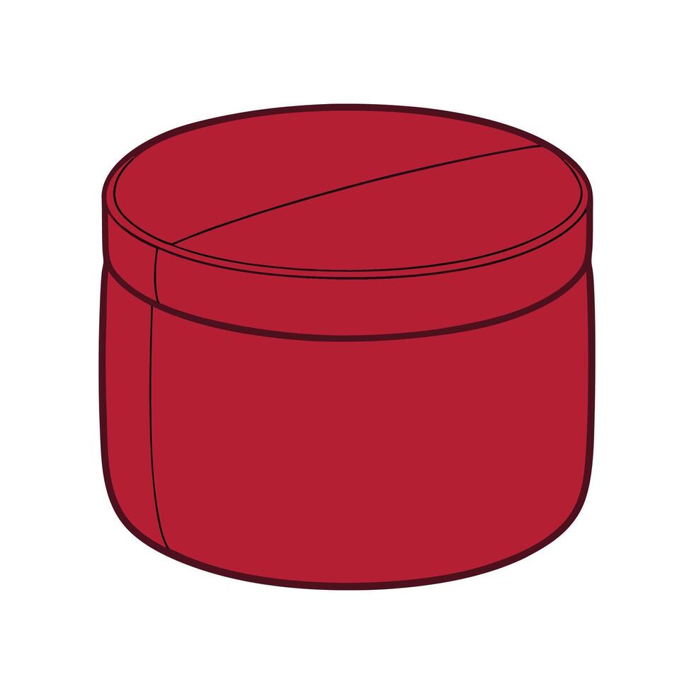 Multi-purpose ottoman with hidden storage vector