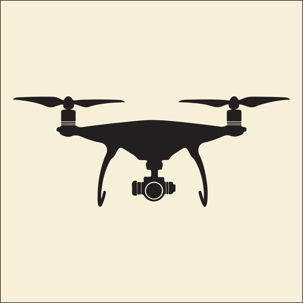 Drone Icon Silhouette , Flight vector