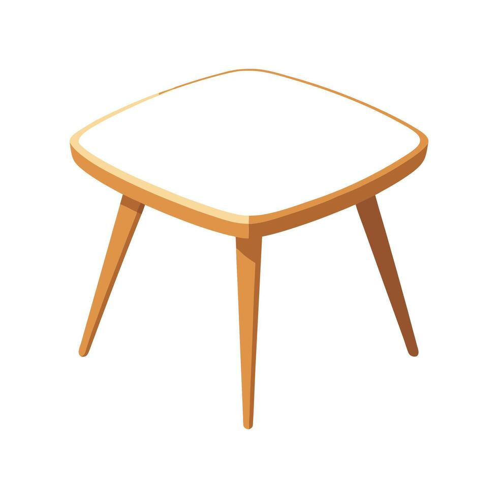 Stylish triangular small coffee table vector