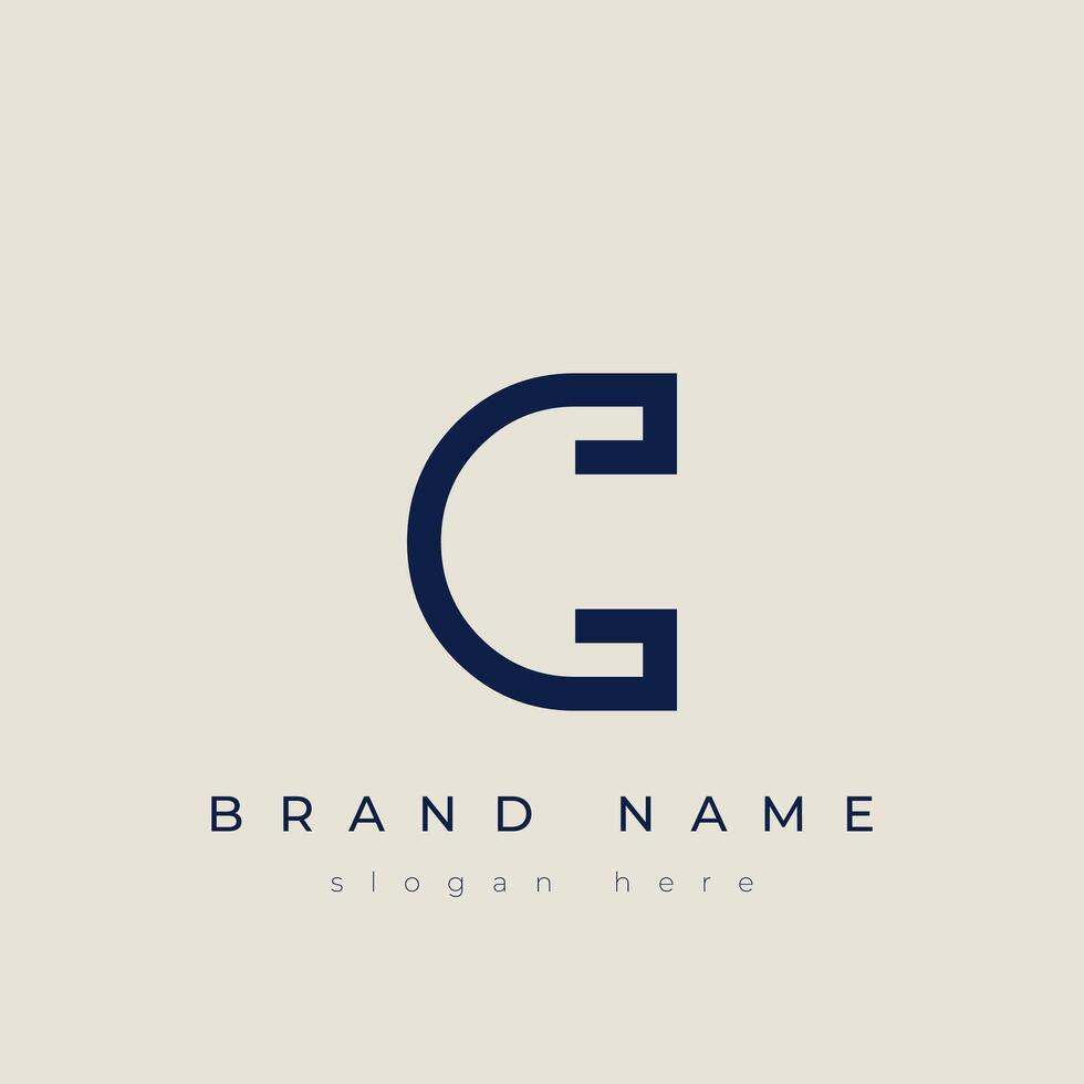 C alphabet letter icon logo vector