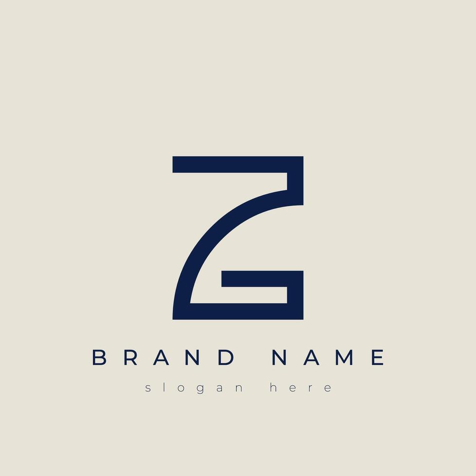 Z alphabet letter icon logo vector