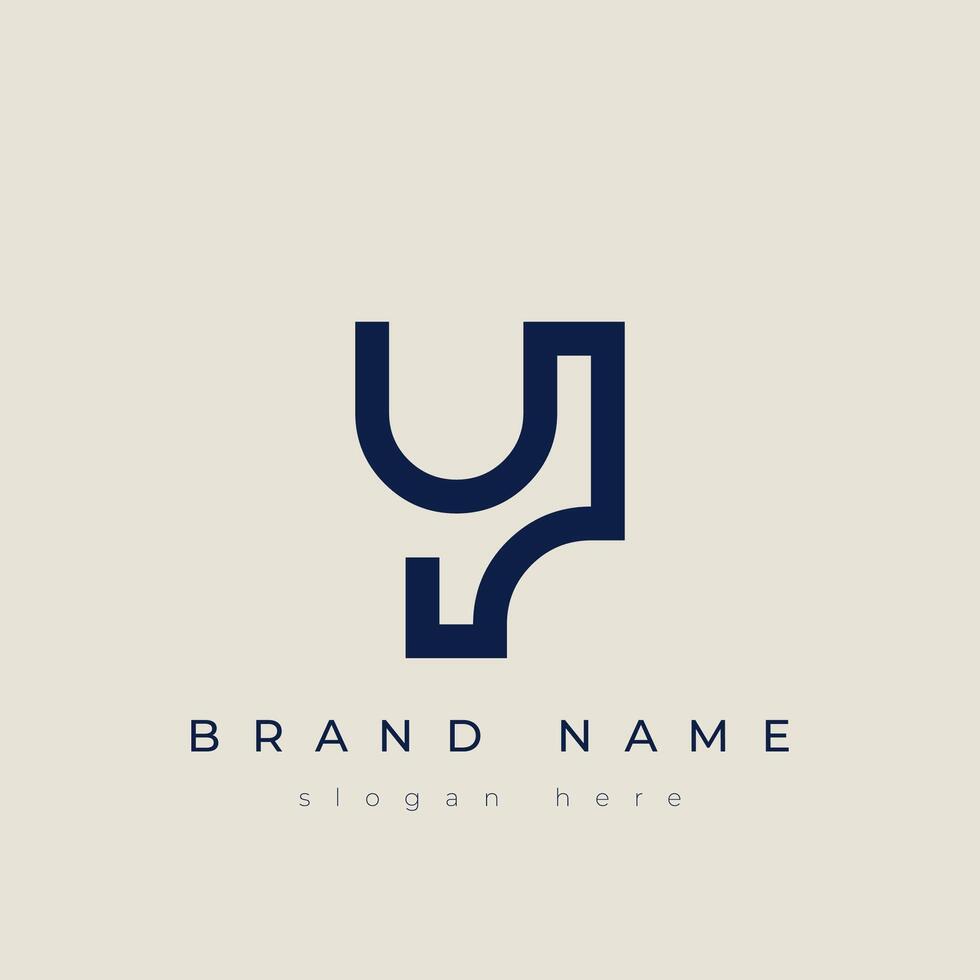 Y alphabet letter icon logo vector