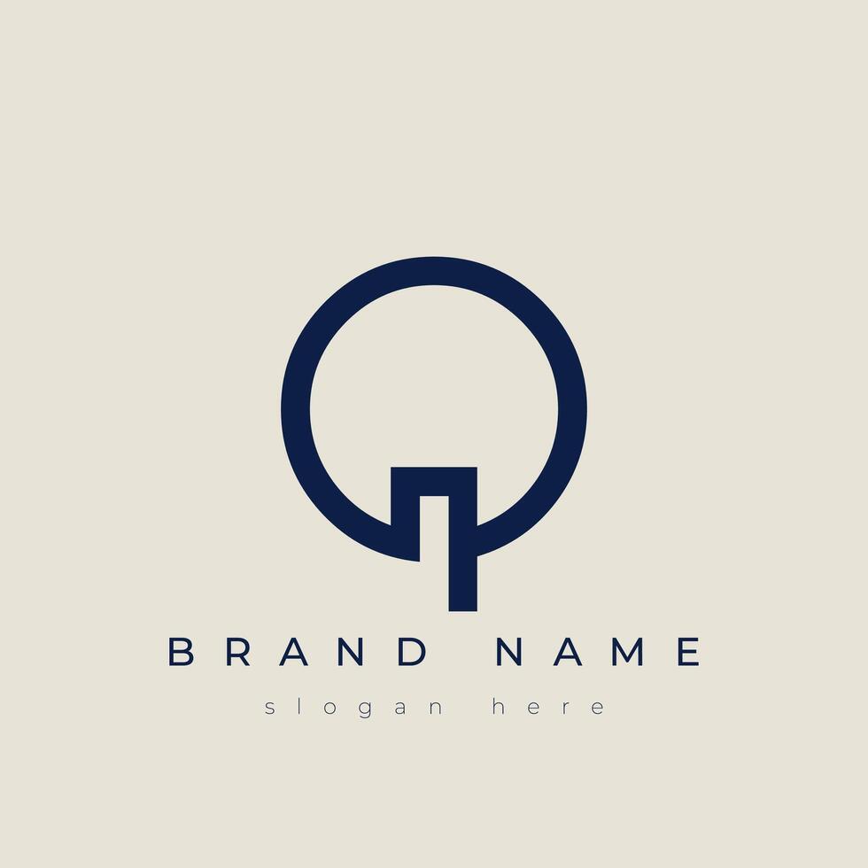 Q alphabet letter icon logo vector