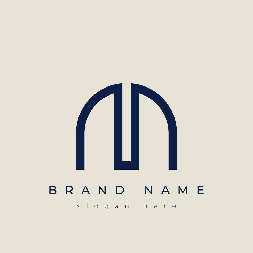 M alphabet letter icon logo vector