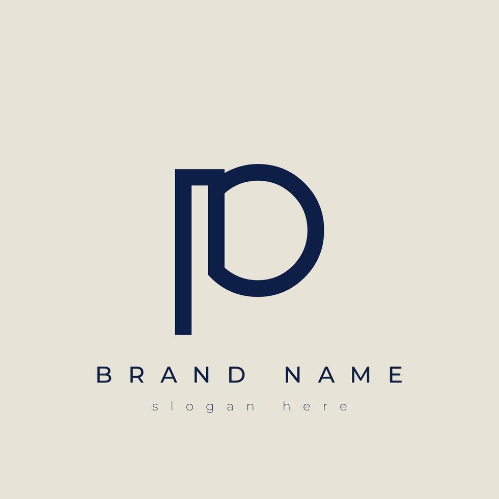 P alphabet letter icon logo vector
