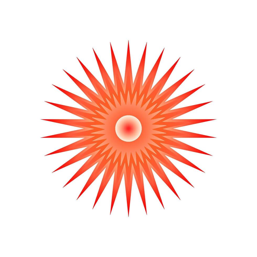 Red circle symbolizing pain location. Sore region marker for discomfort. Targeted ache icon. Hurt place indicator used in painkiller promotional signs vector
