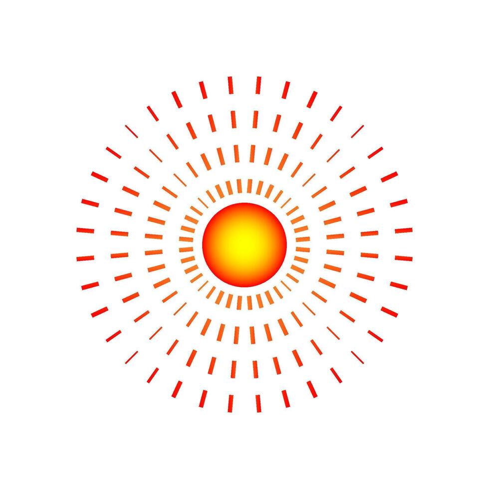 Red circle for pain target. Sore body part mark symbolizing ache. Abstract icon for hurt area. Localization sign used in pain relief advertisements vector