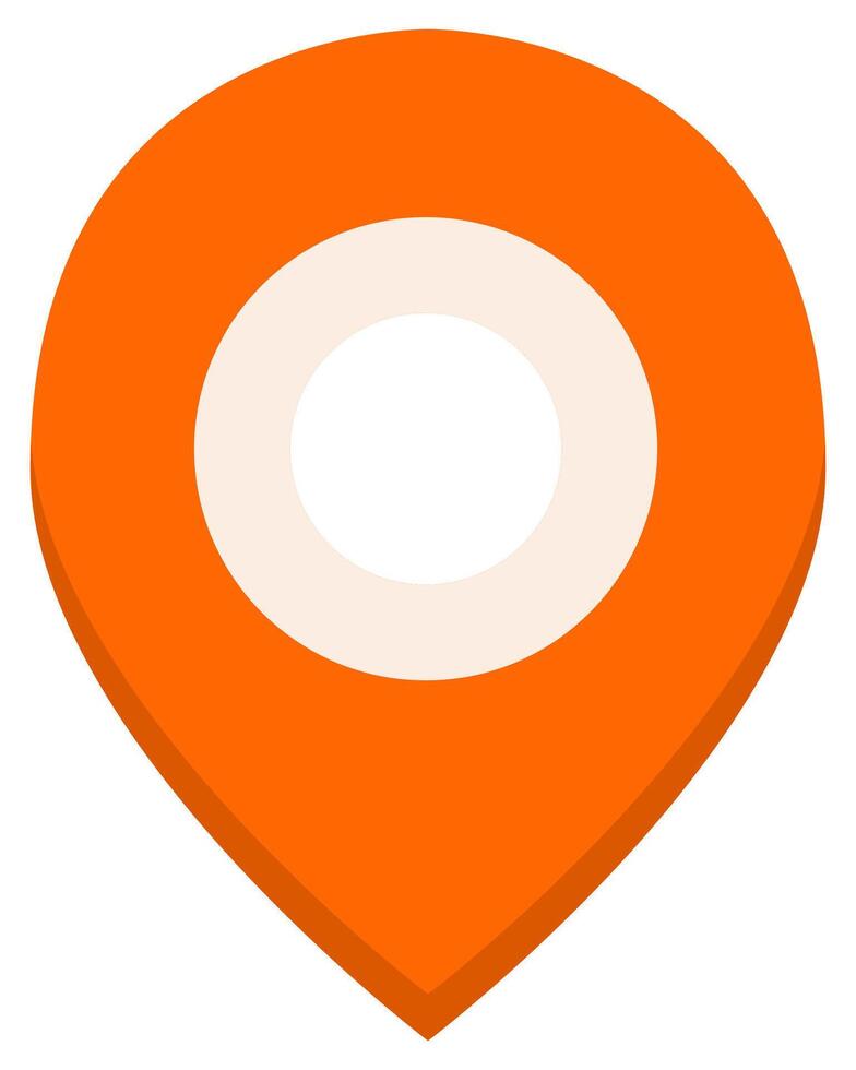 GPS flat icon isolated on white background. vector
