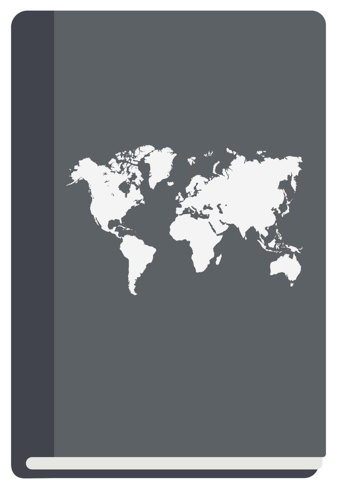 World book flat icon isolated on white background. vector