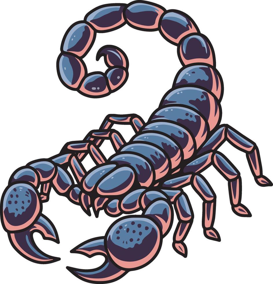 Beast scorpion drawing design art vector