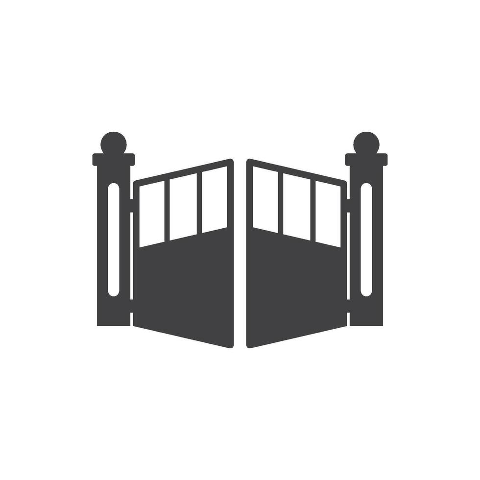 Gate icon illustration vector