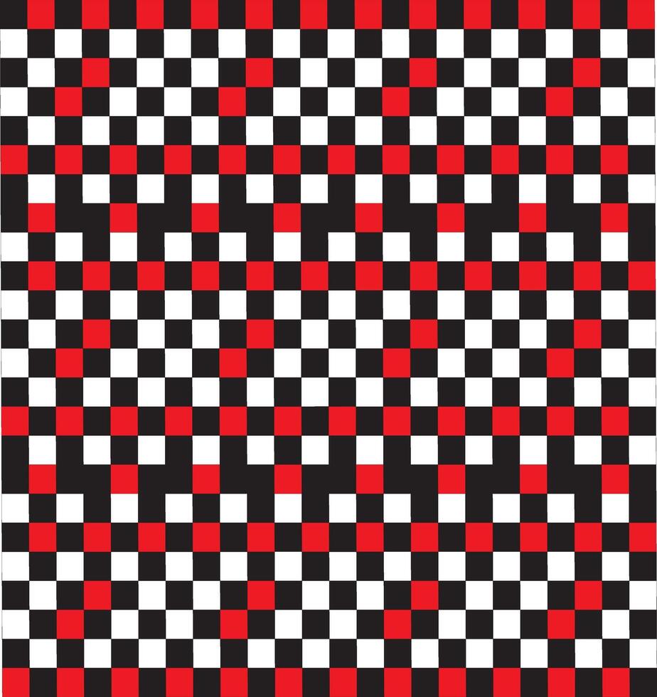 a black and red checkered pattern vector