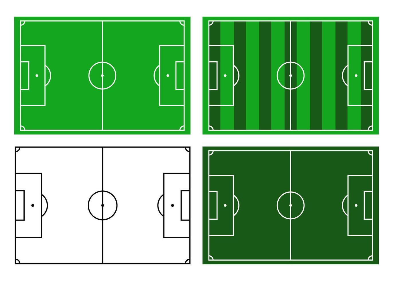Football field - soccer sport training - pitch layout template illustration vector