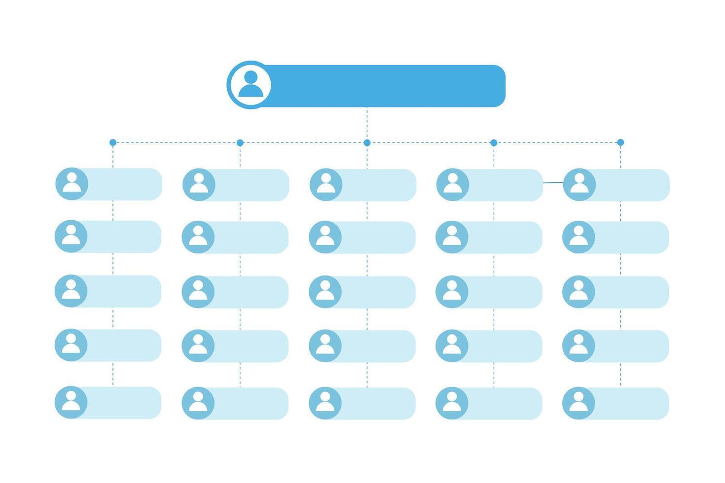 Organization chart business diagram design, vector