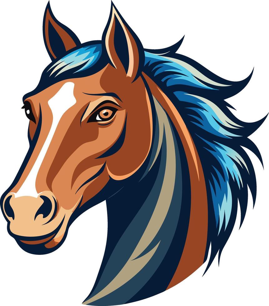This is a Horse colourful design vector