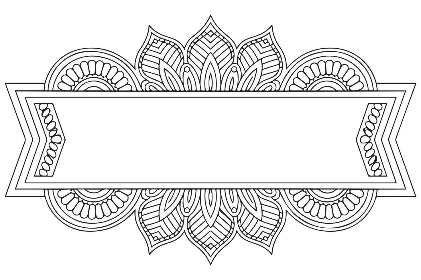 Boho pattern for background, decorations,banner,coloring book, vector