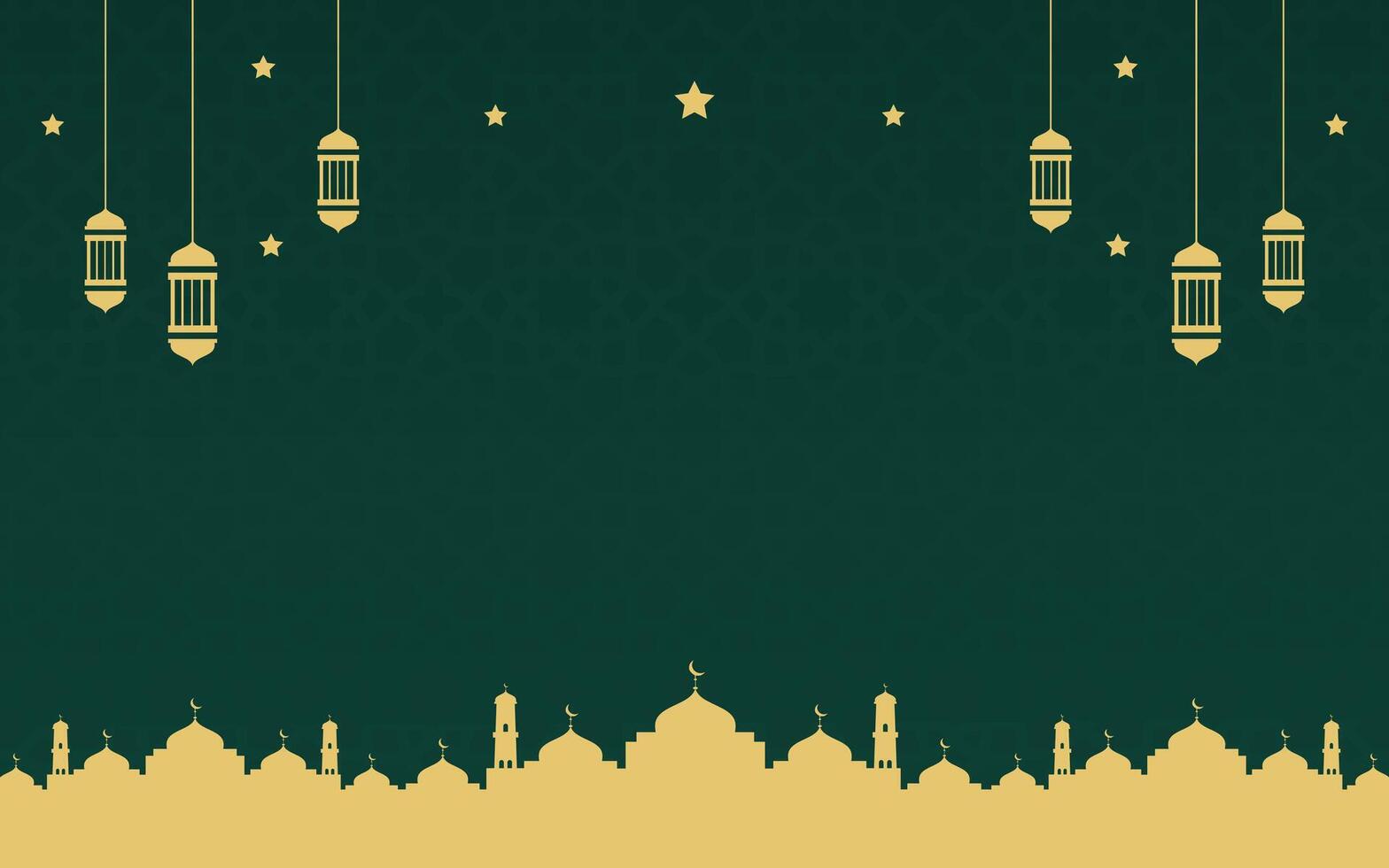 Flat Islamic Design for Ramadan and Eid Background - Modern Illustration vector