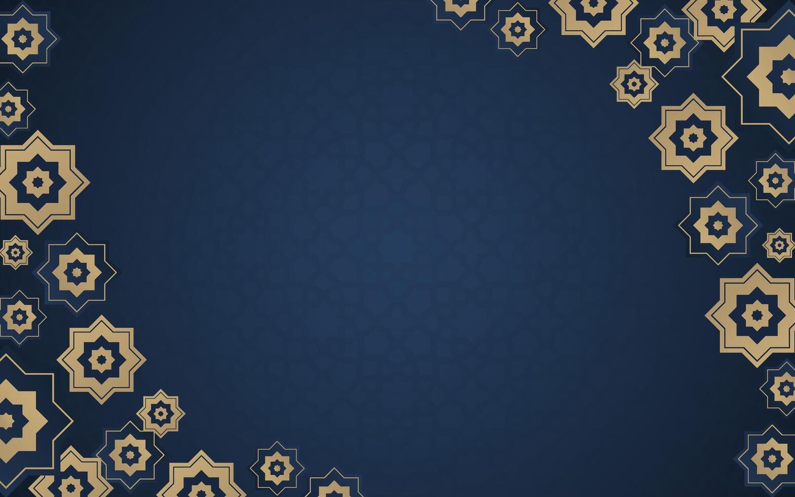 Ramadan Kareem. Gold and Abstract Luxury Islamic Elements Background vector