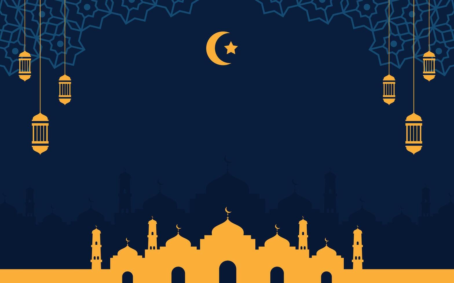 Ramadan Kareem Background Design. Elegant Islamic Celebration vector