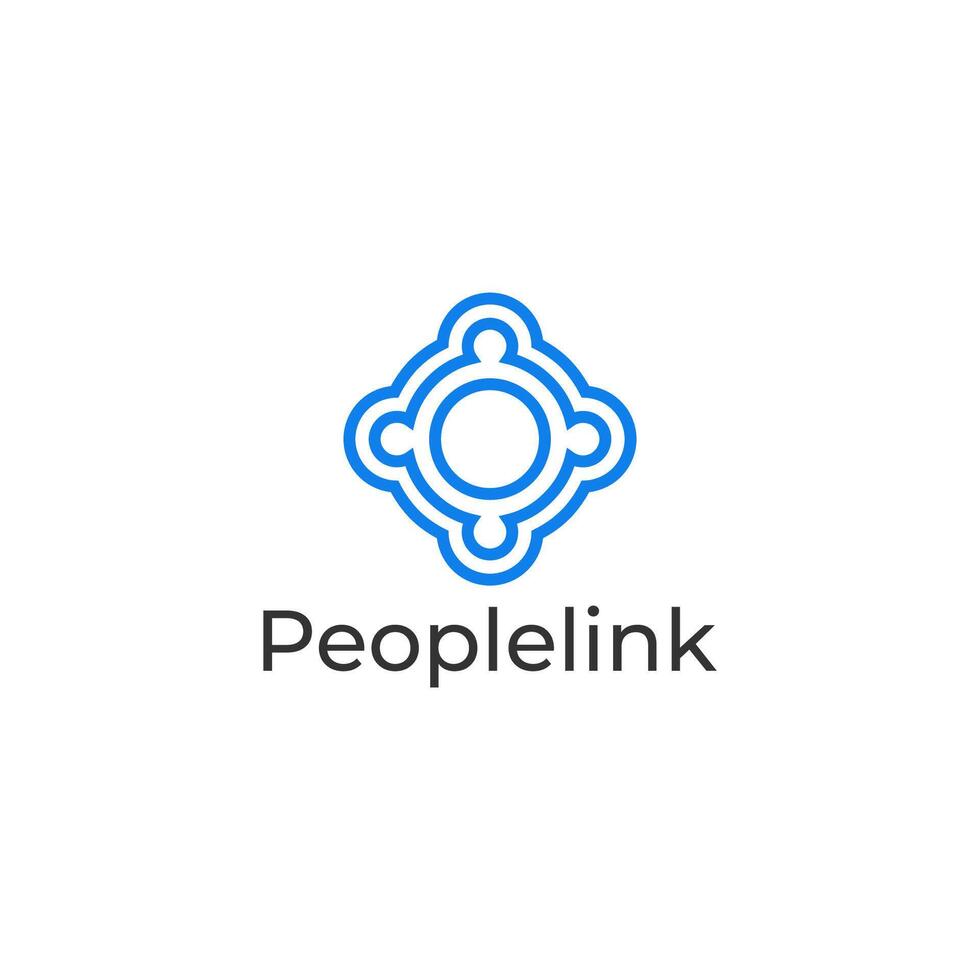 People link and connect logo, Usable for Teamwork and Family Logos illustration vector