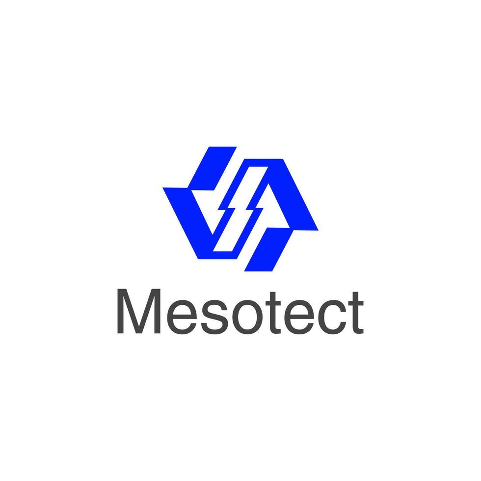 Creative letter MS technology logo design, MS icon symbol for brand vector