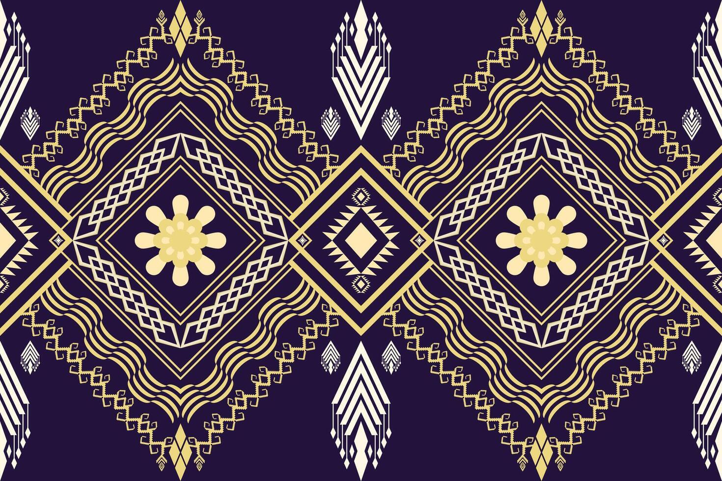 Geometric traditional art pattern embroidery style. vector