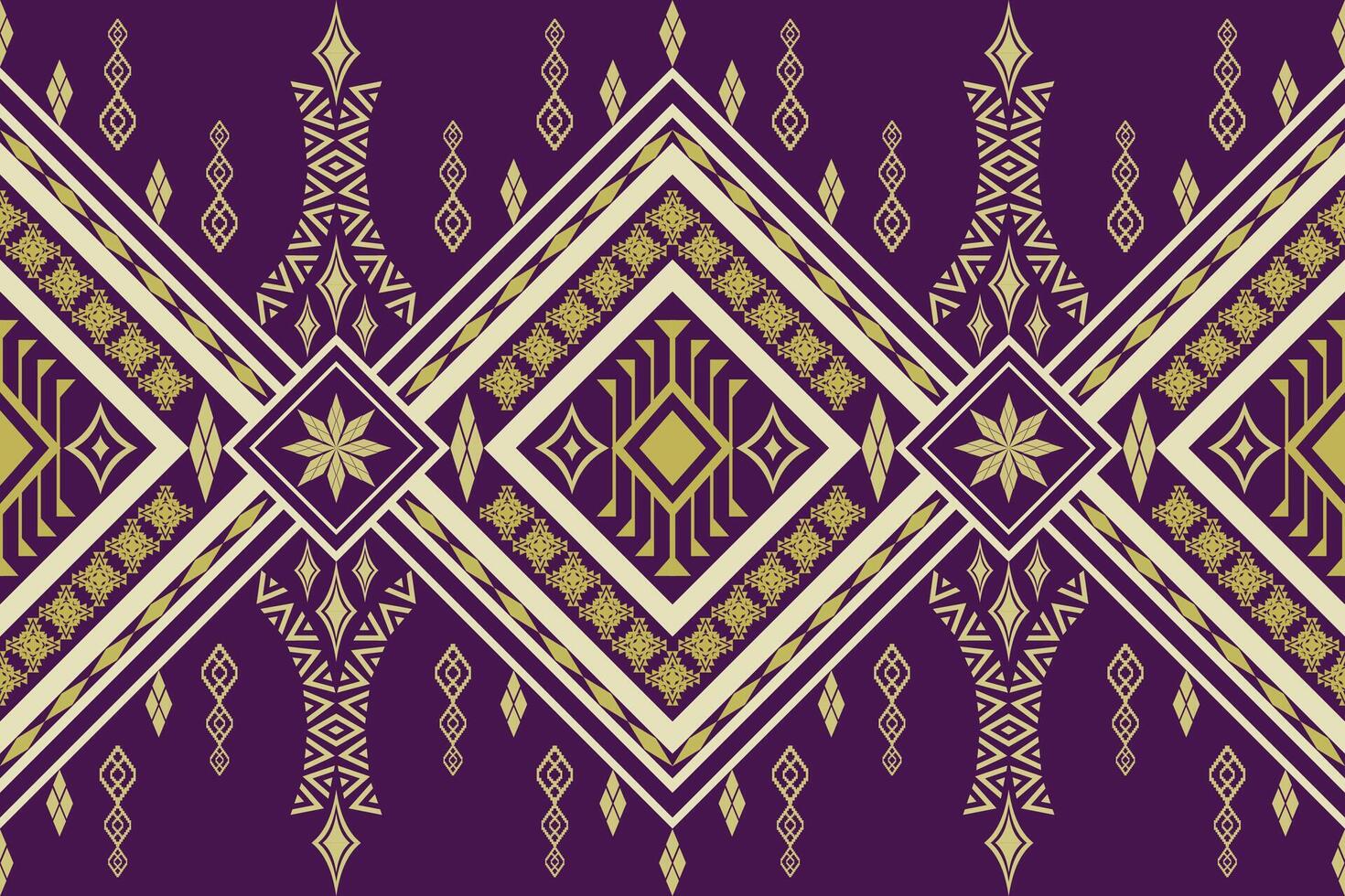 Geometric ethnic traditional art pattern embroidery style. vector