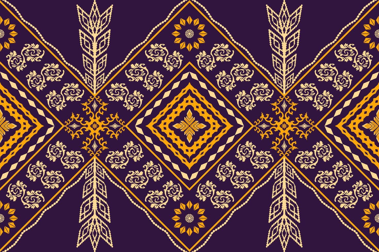 traditional art pattern.Figure tribal embroidery style.Design for background,wallpaper,clothing vector