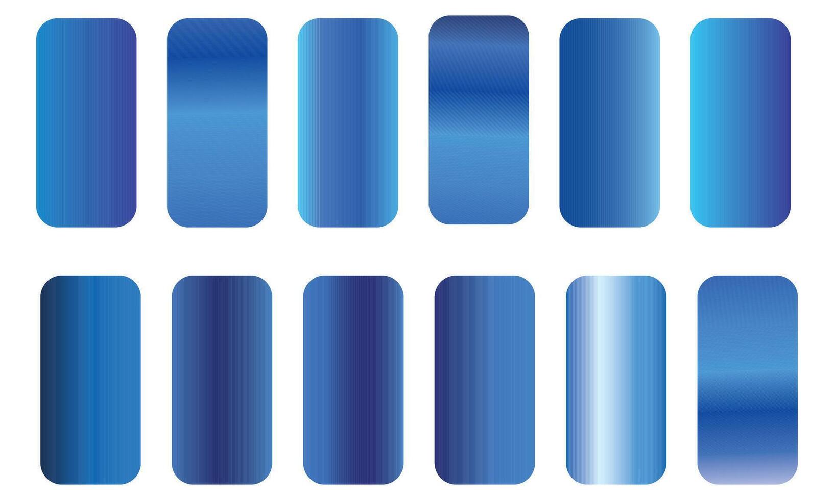 Set of gradient in dark blue color vector