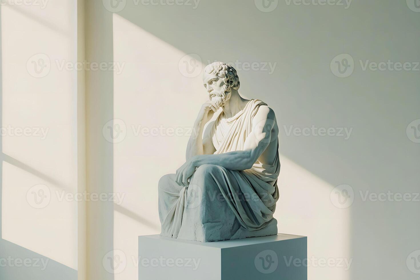 Statue Symbolizing Virtue Ethics photo