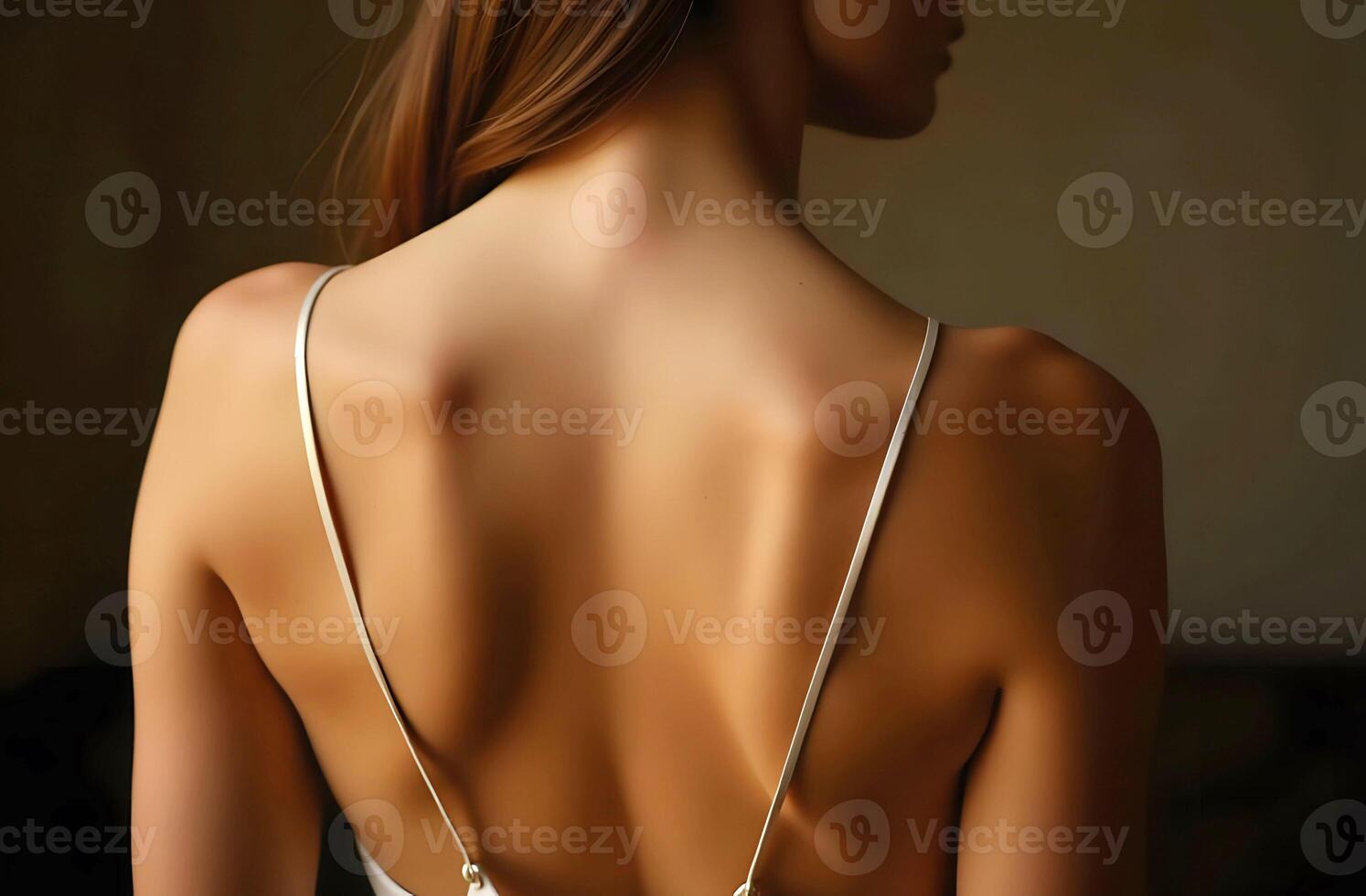 Elegant back portrait with soft lighting photo