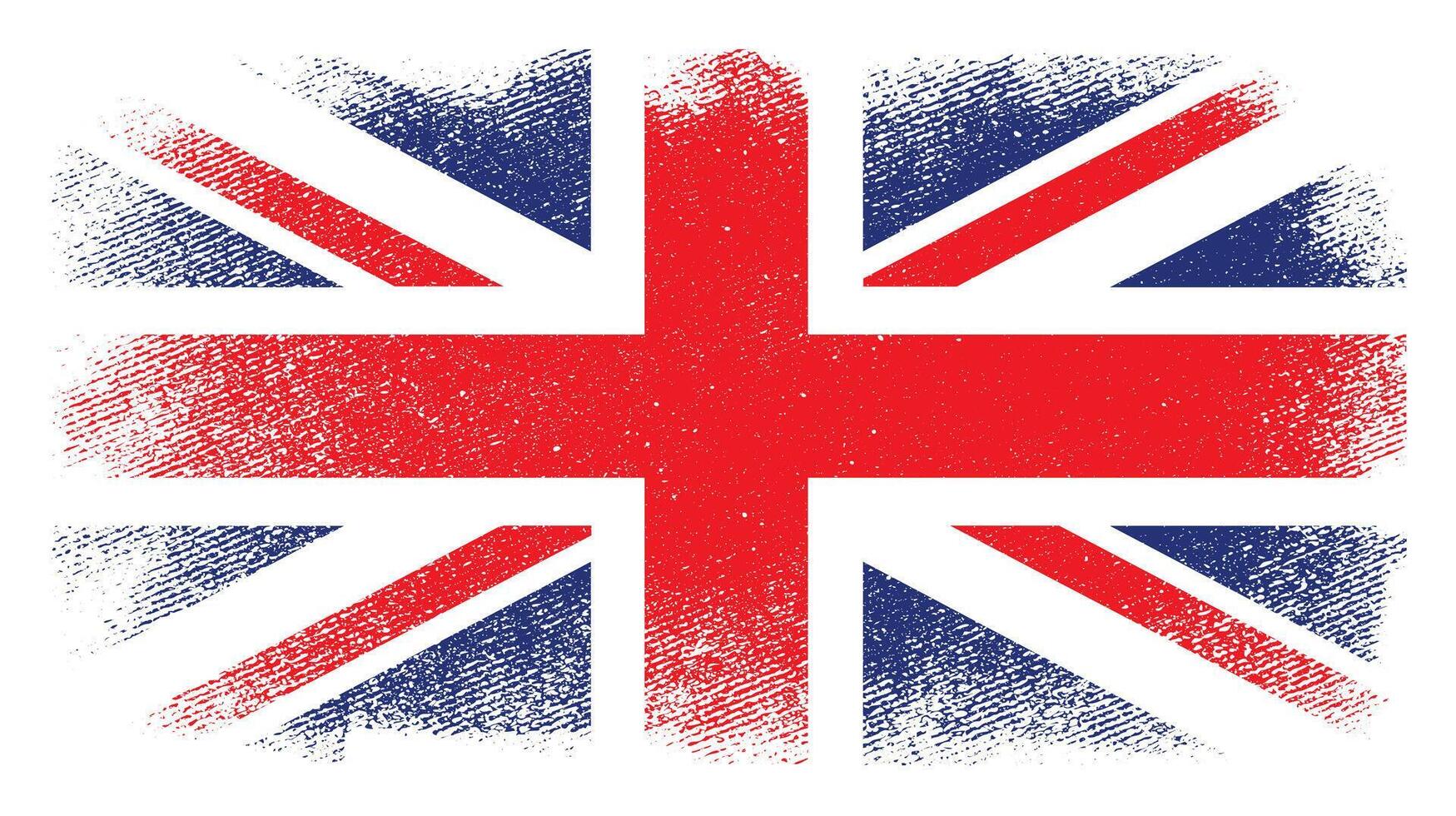 United Kingdom country grunge Flag design vector