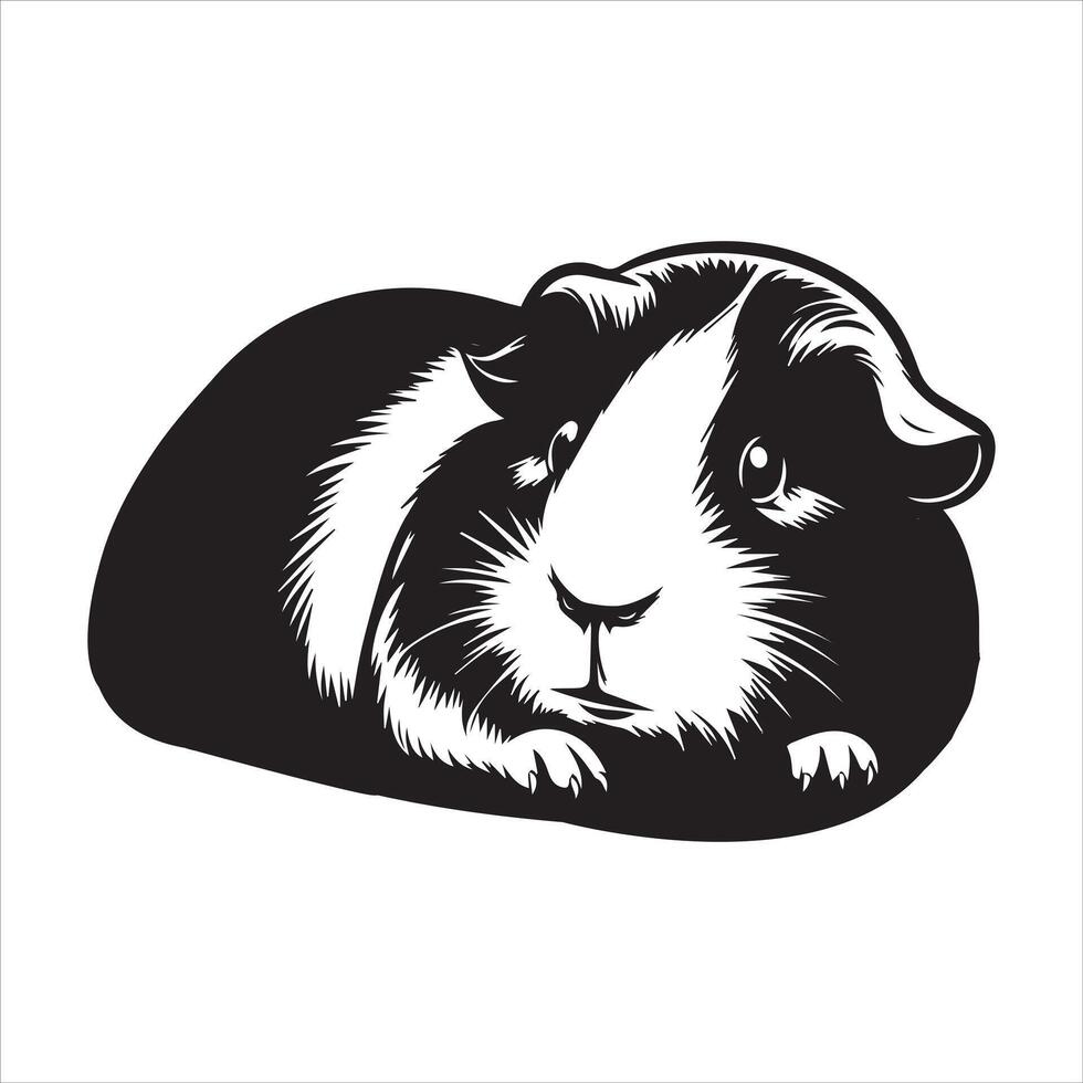 Isolated Guinea Pig for Graphic Design Projects vector