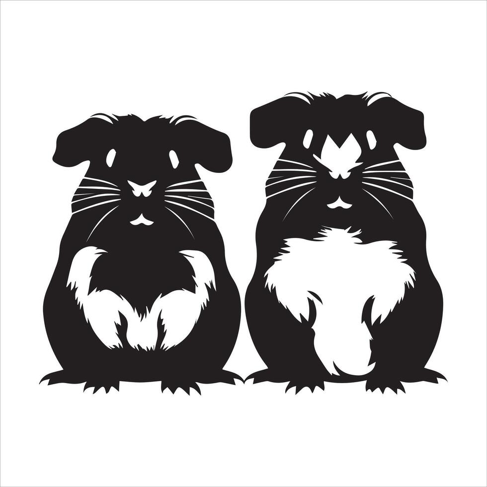 Guinea Pig Silhouette for Logo Design vector