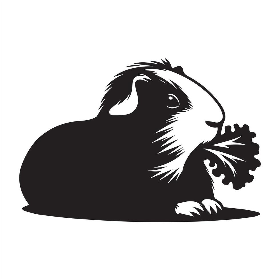 Guinea Pig Silhouette for Personal and Commercial Use vector