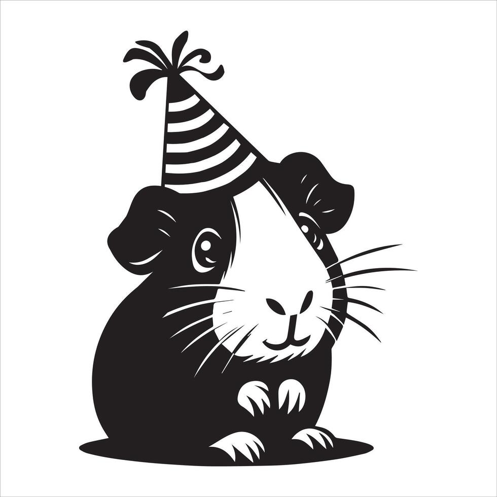 Cute Guinea Pig Animal for Pet Illustrations vector