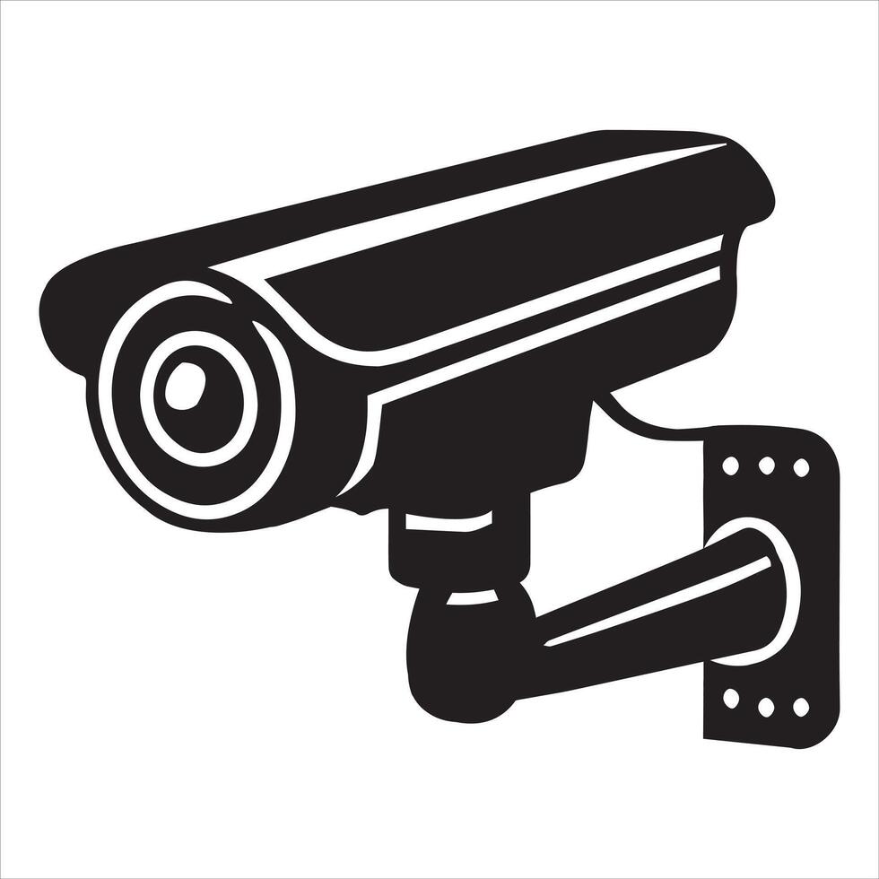 CC camera Shape Silhouette Design vector