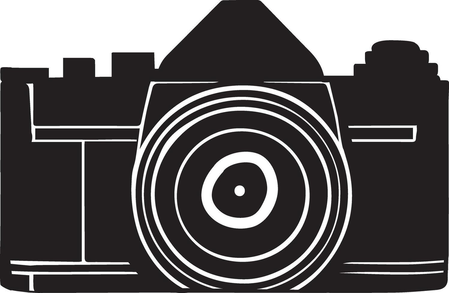 Vintage Camera Silhouette Clipart vector