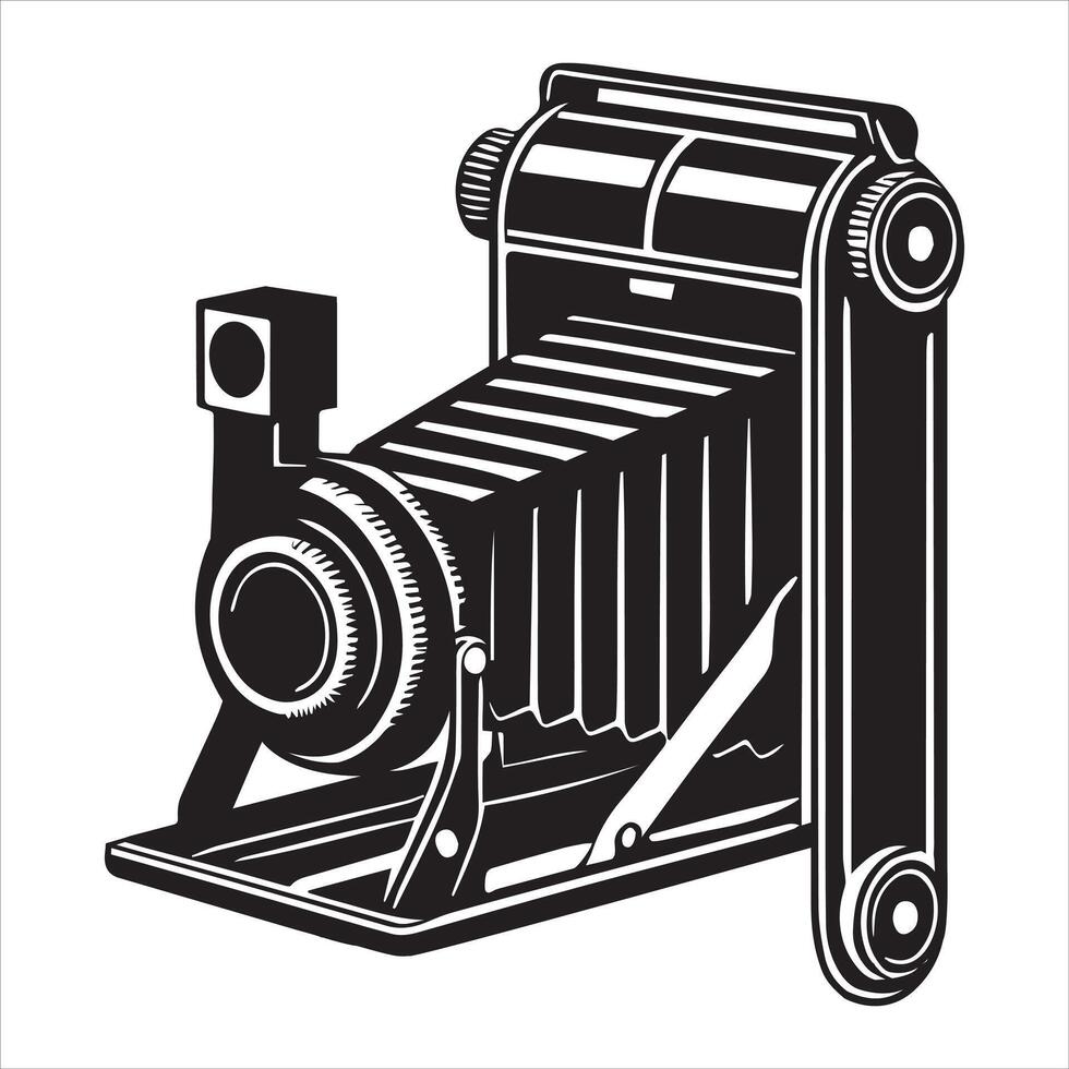 Photo Camera illustration Silhouette Design vector