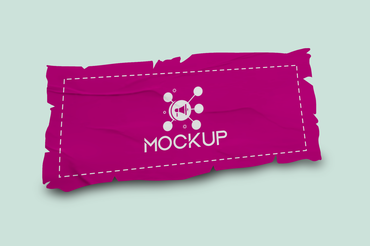 Torn Paper Editable Sticker Mockup Design Template Promotional Label Tag Mockup psd