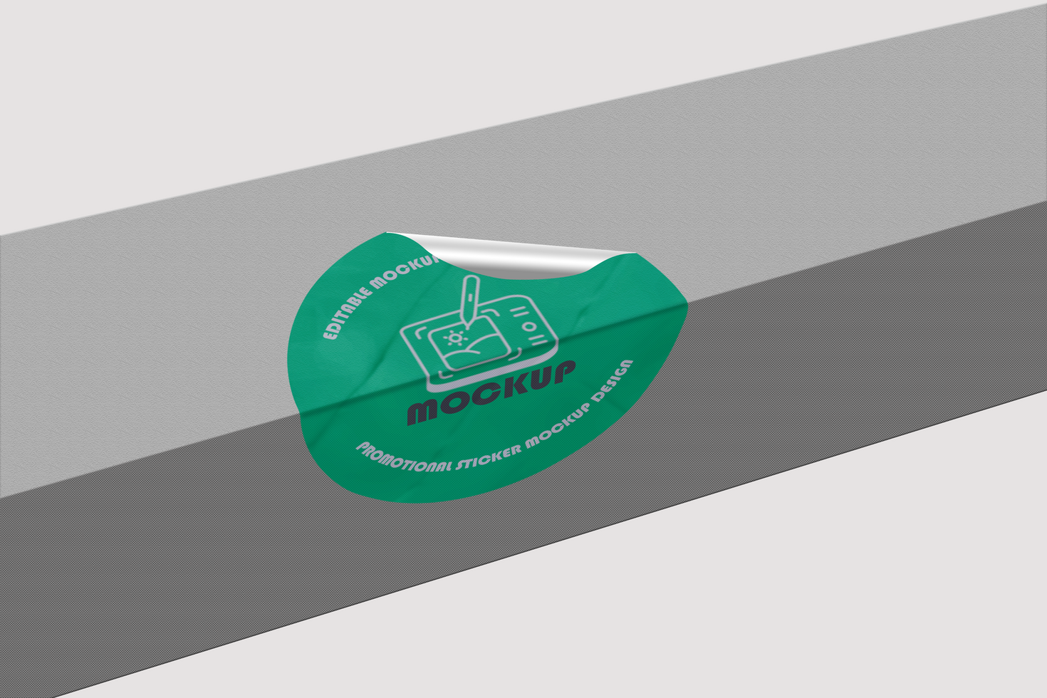 Tech-Driven Sticker Mockup Design Template psd