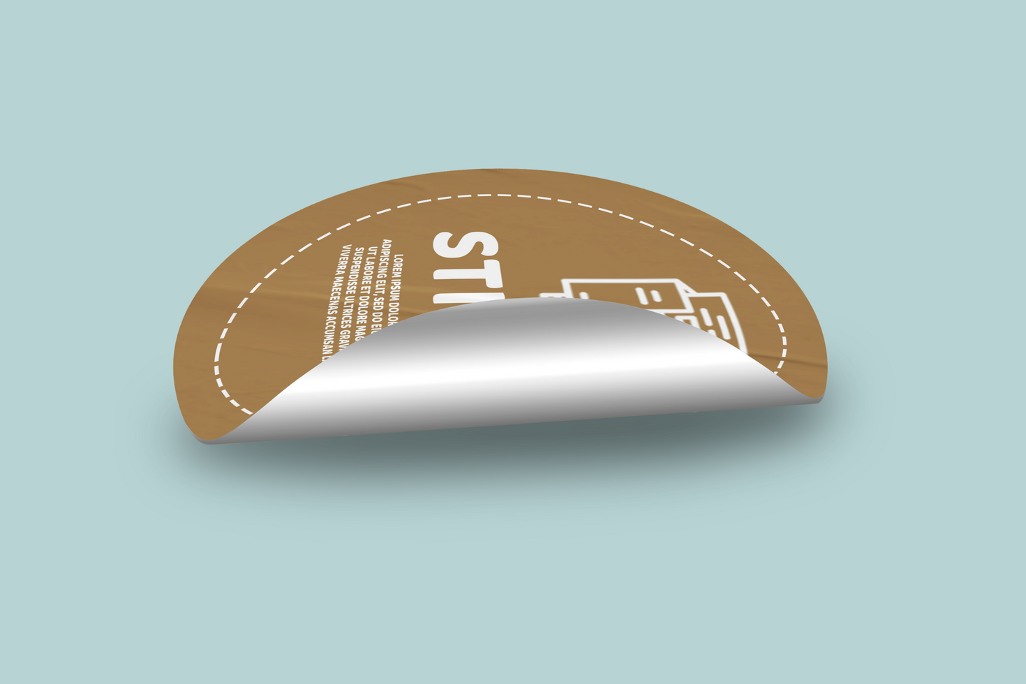Sticker Mockup Design Template Tag Design Promotional Label psd