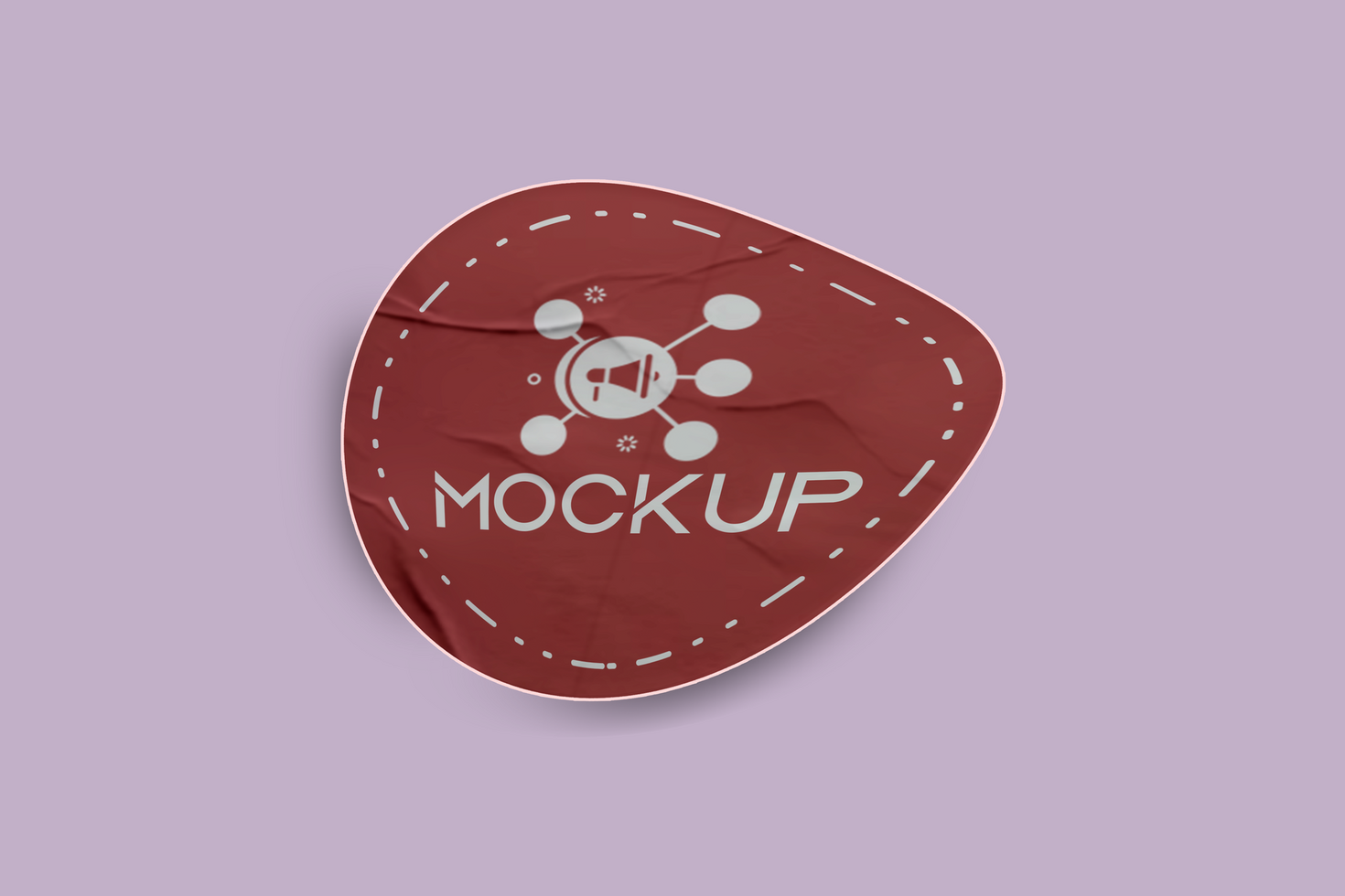 Minimalist Branding Sticker Mockup Design Template psd
