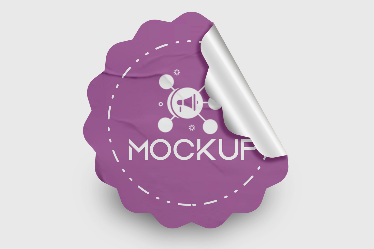 Simple and Elegant Sticker Mockup Design Template psd