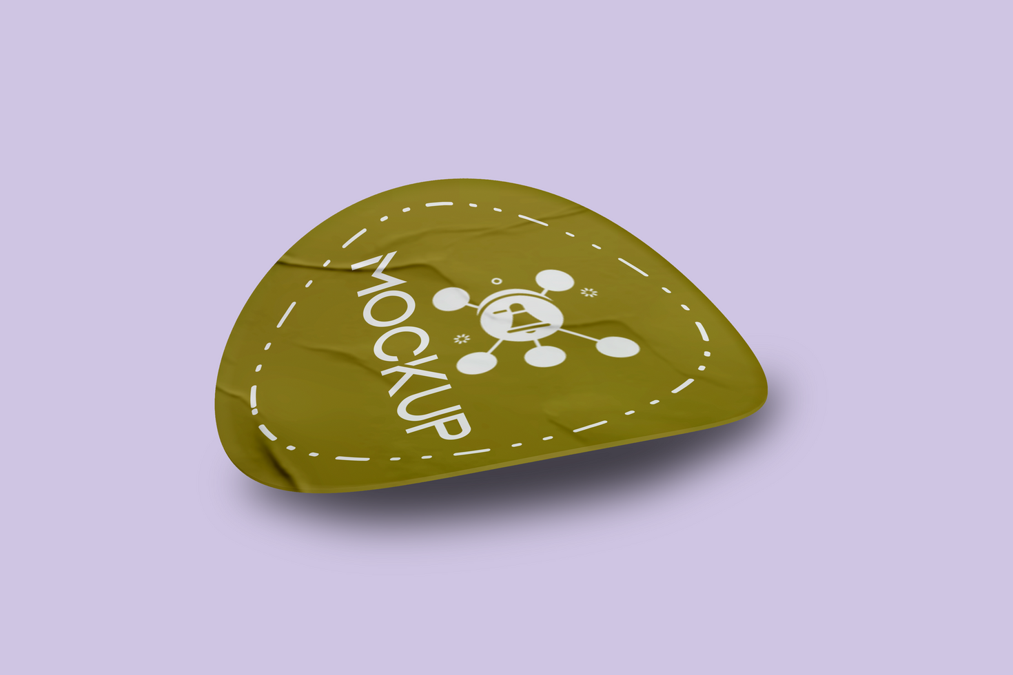 Realistic Round Sticker MockProduct Showcase Sticker Mockup Design Templateup Design Template Promotional Label Tag Mockup psd
