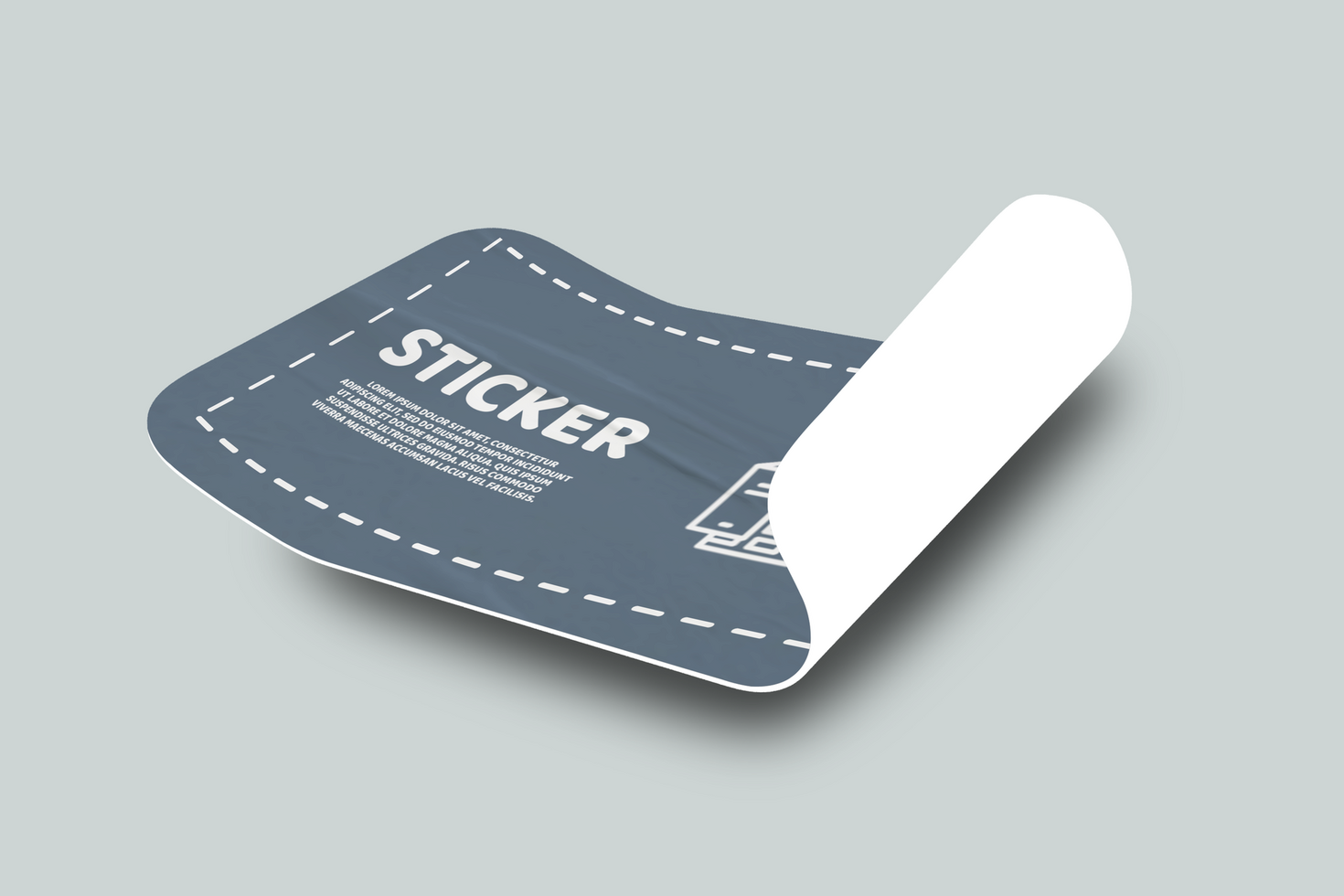 Dynamic Design Sticker Mockup Template Promotional Label Tag Mockup psd